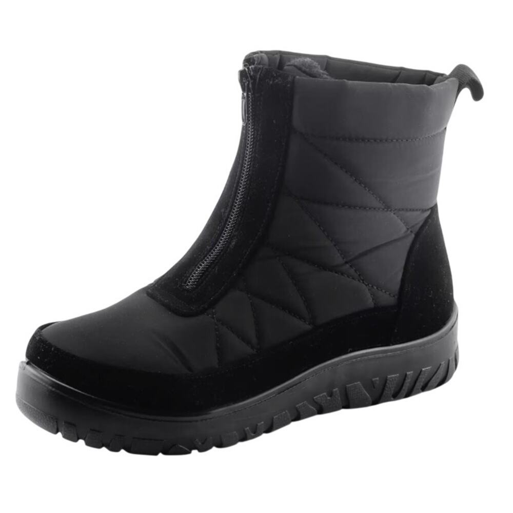 Flexus Spring Step Womens Lake Effect Snow Boots US 5.5-6 Black Waterproof NIB